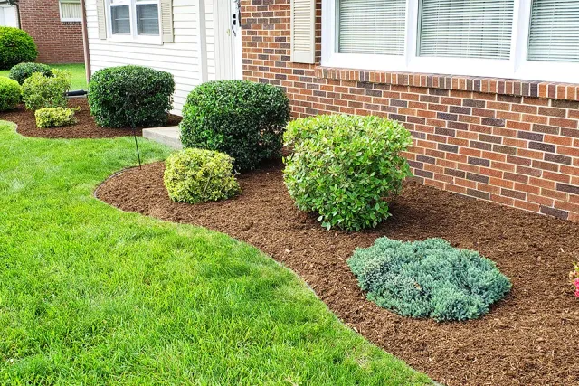 Mulch install in East Longmeadow, MA