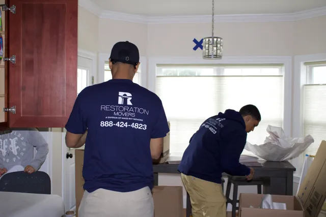 Restoration Movers work photo