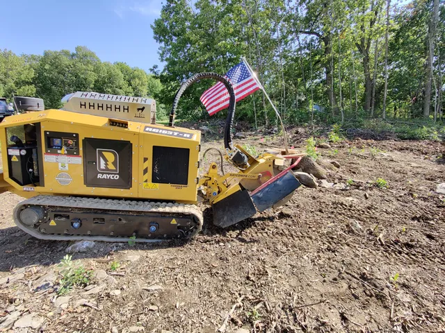 E-Z Out Stump Grinding work photo