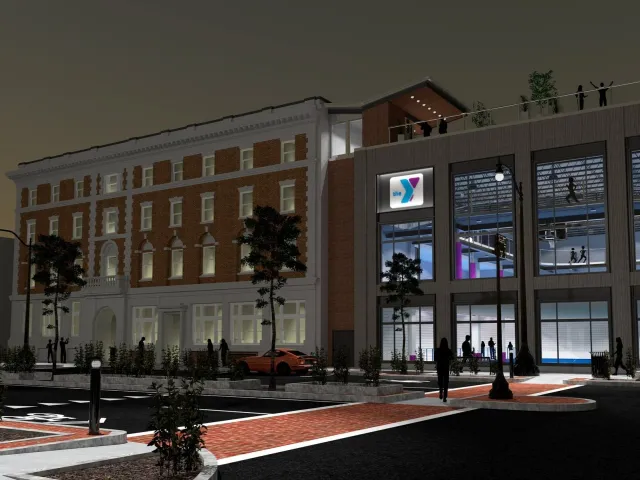 YMCA Renovation - Exterior Night View - 6.29.17.jpg
