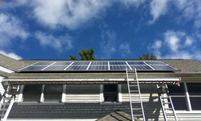Fourteen Panel Solar Electric System in Casco