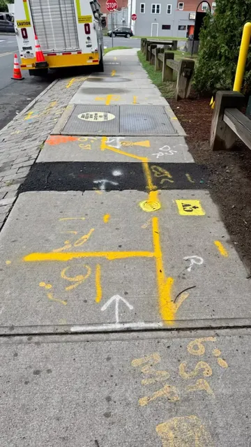 At Restore, we specialize in restoring concrete sidewalks and lawns for utility companies throughout CT and MA. Check out a few examples of our work from last week!  #restoration #concrete #construction #landscaping