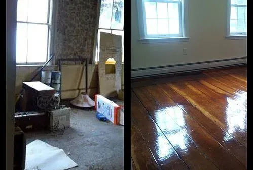 Before & After Floor Replacement   — General Contractors in Beverly, MA