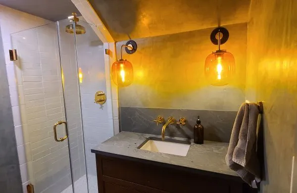 Brookline basement bathroom