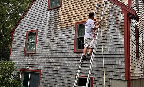 thiago washing exterior shingles