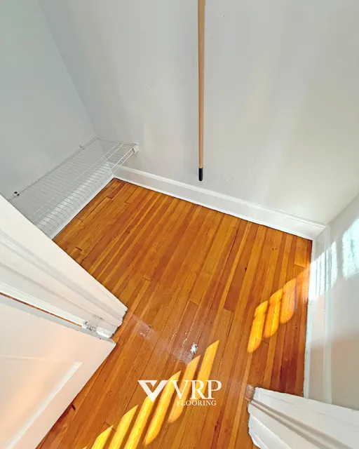 Refinished hardwood floor in a Connecticut home