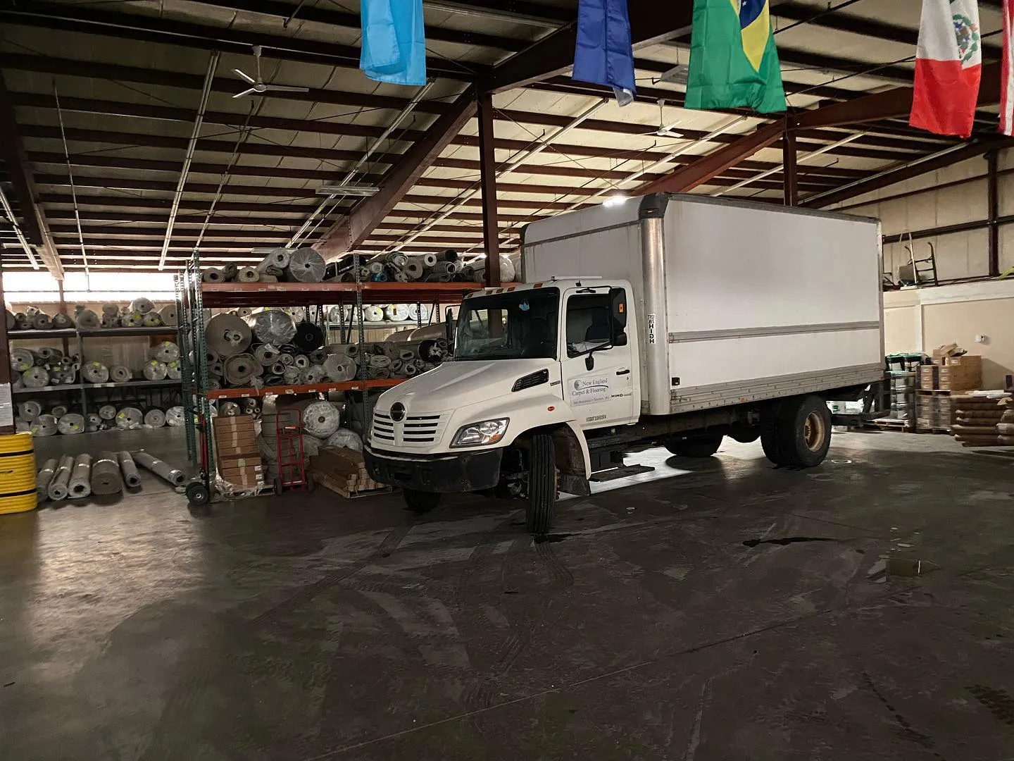 This is how we kept the snow off the rigs this past weekend!