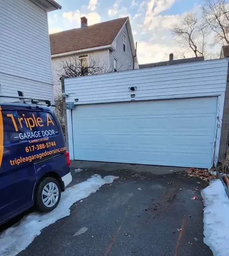 Completed Residential Garage Door Installation