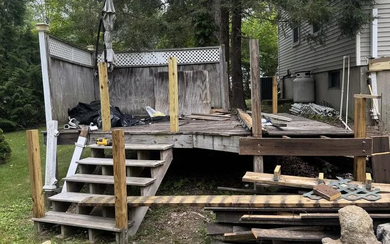 Shed and deck demolition in southern New Hampshire