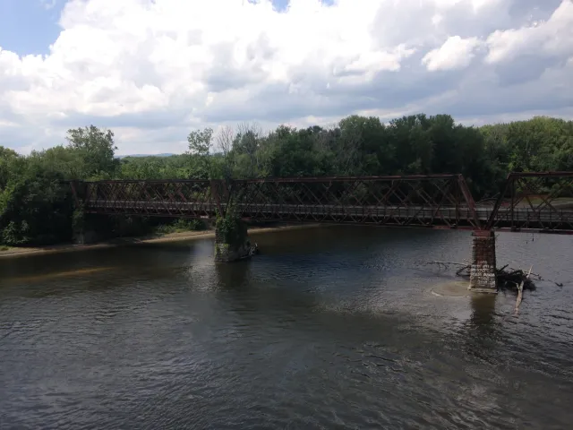 Repointing of stone bridge supports on the famous Norwottuck trail of Western Mass  Services provided:  - Osha certified scaffolding  - Osha certified swing staging erection  - Protection of the CT river with methods that met EPA standards  - Removi