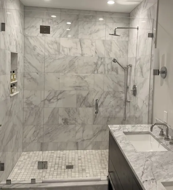 Marble Shower & Vanity