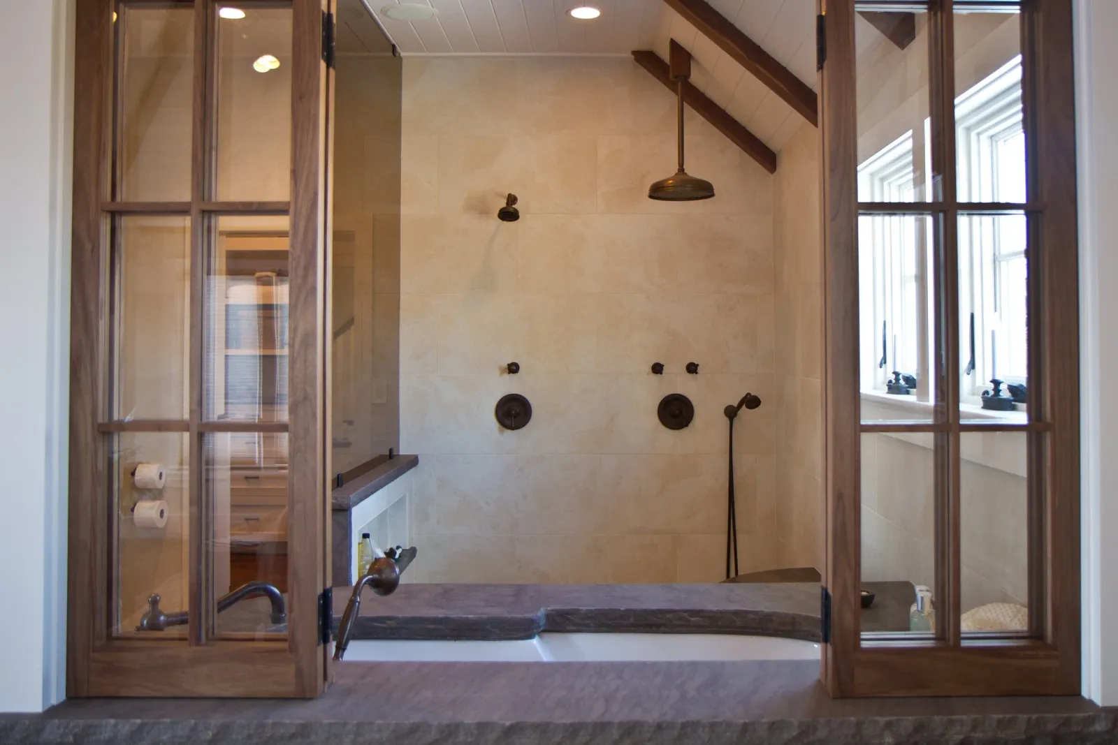 Copy of Cummaquid custom shower with beams.jpg