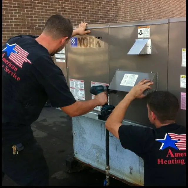 American Heating and air-conditioning service work photo
