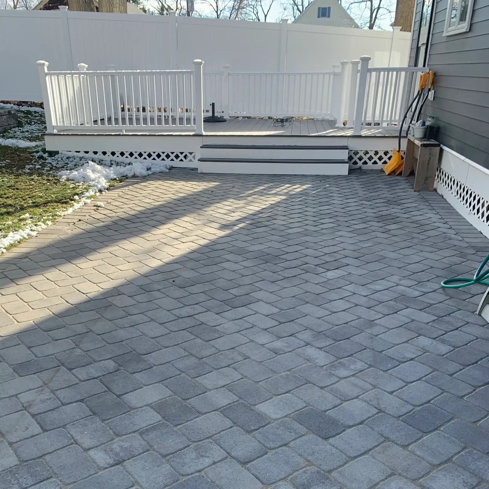 paver patio construction in Winchester MA by Goodwood General Construction