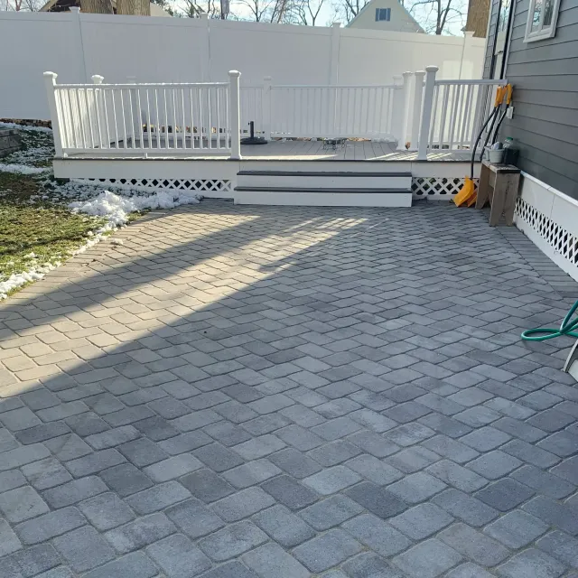 paver patio construction in Winchester MA by Goodwood General Construction