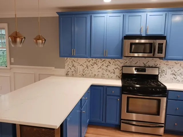 Freshly painted modern interior living room by Happy Painters in Greater Boston