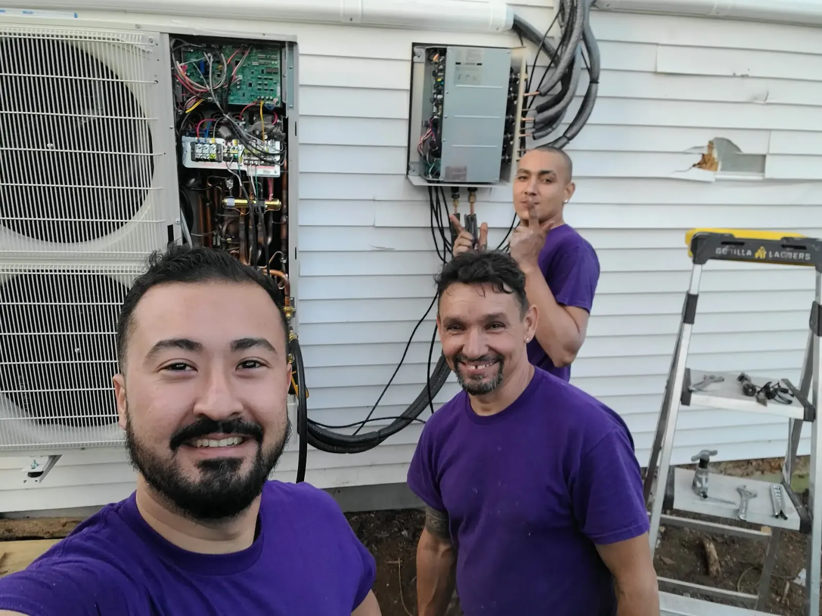 Home Attic HVAC Installation by Purple HVAC Team – Nashua, NH