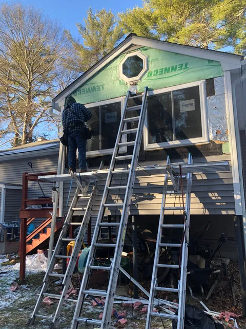Team Working on Home Renovation