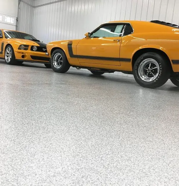 Color Flake Garage Floor