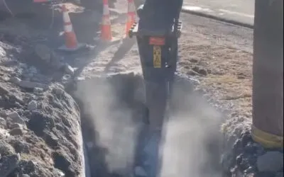 Utility work in Greenland NH