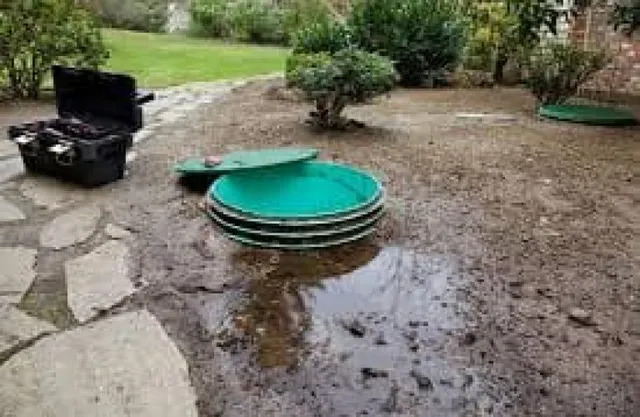 Emergency septic service addressing overflow and drainage issues