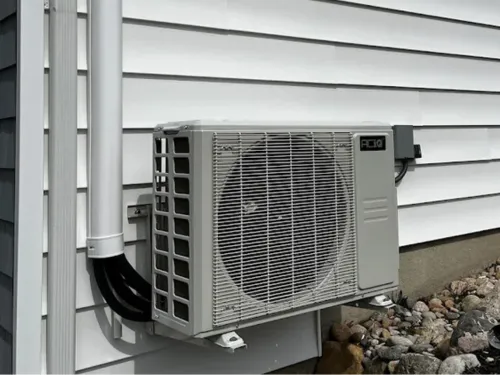 Wall-Bracket Exterior Heat Pump Condenser