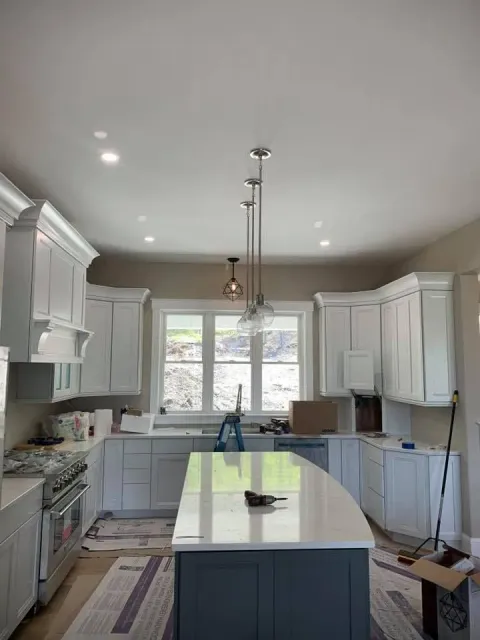 Interior House kitchen electrical work