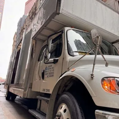 Esquire Moving Truck on the street
