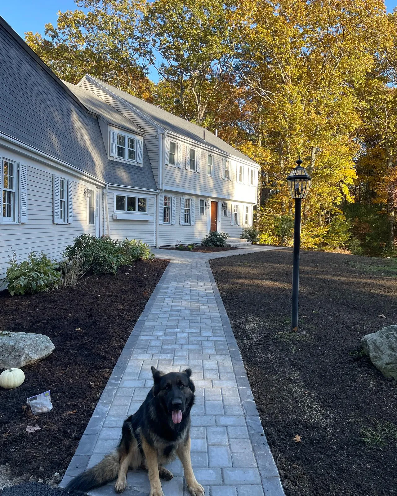 Out with the old, in with the new

We replaced this brick walkway with a new @cambridgepavers walkway, what an improvement! Our client was so happy that now they cannot wait to get started on the patio!
.
.
.
#hardscape #masonry #landscape #pavers