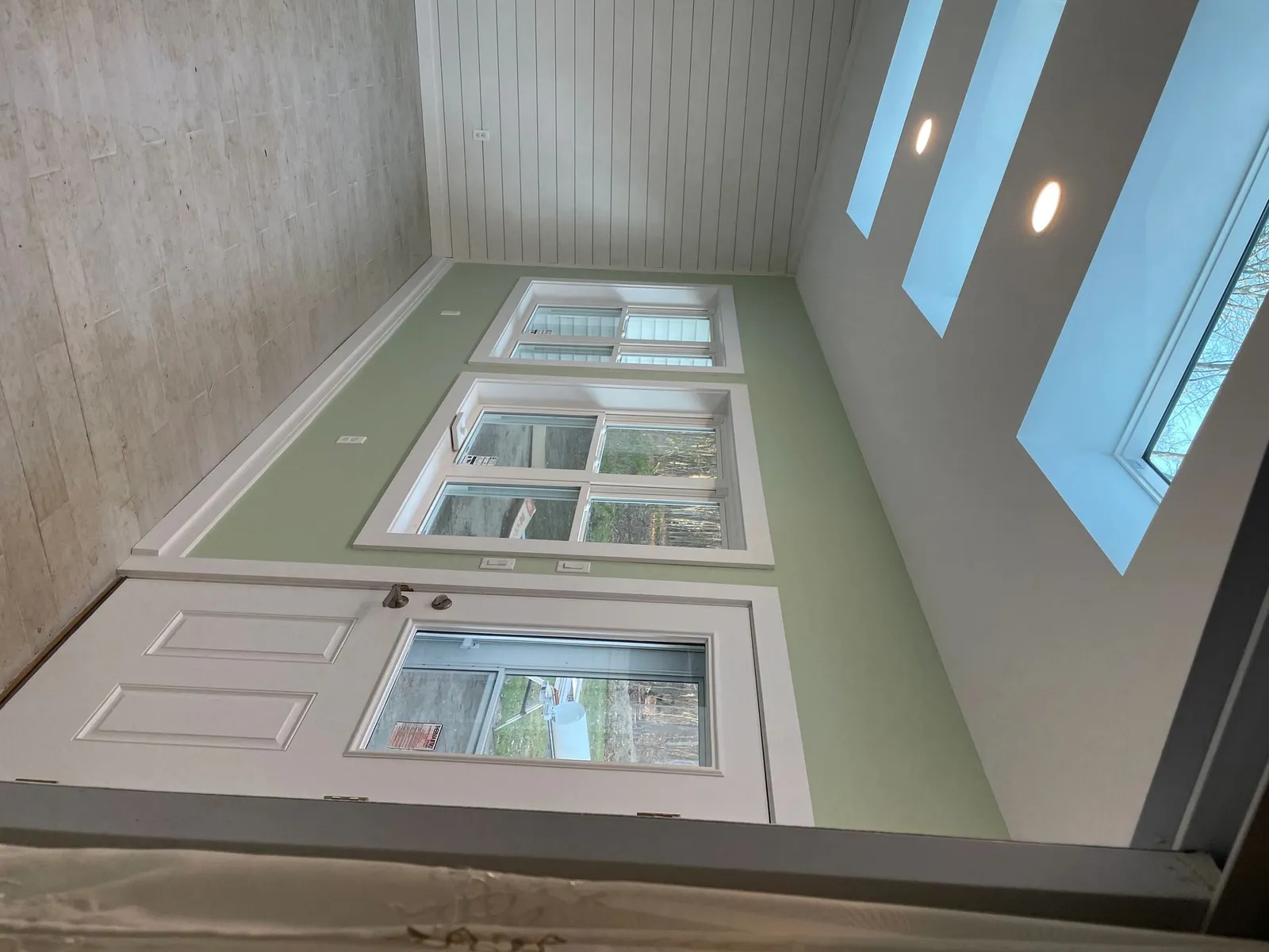 Sunroom addition with skylights, Tolland County CT