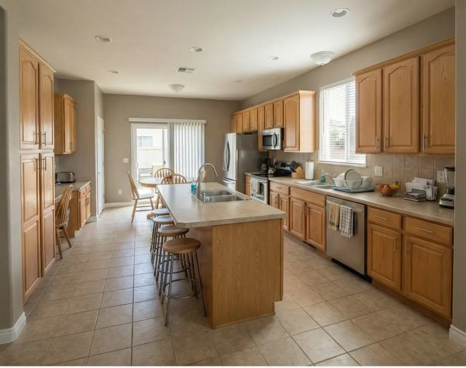 The same kitchen before the remodel