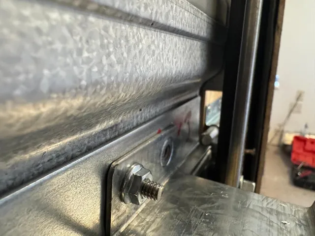 Bluefin garage door hardware track and spring detail