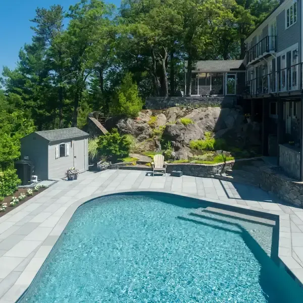 pool landscape design massachusetts