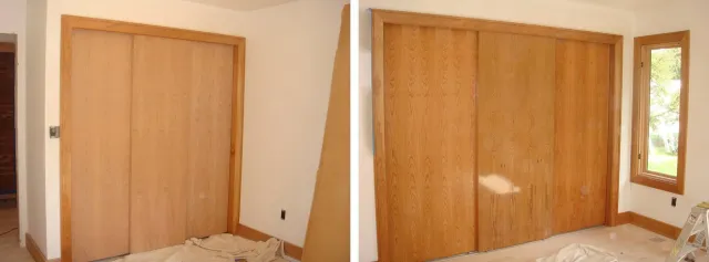 Before & After Wood Closet Restoration
