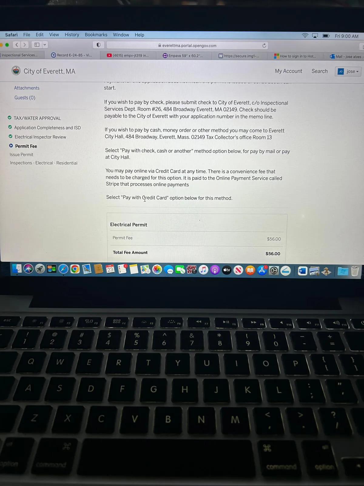 work photo from Google listing