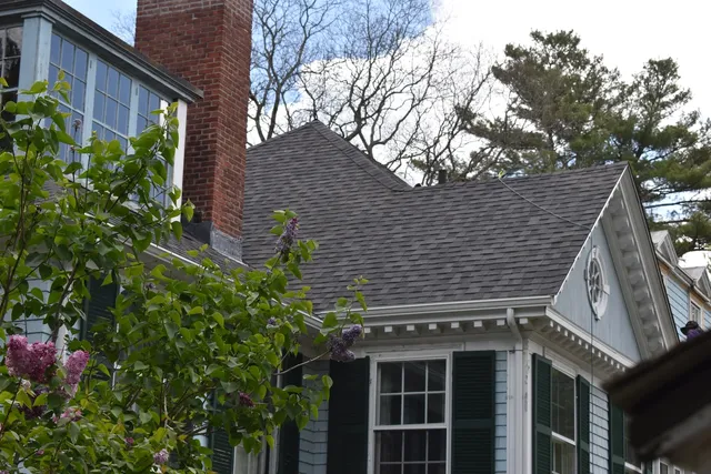 Completed roofing project on a Greater Boston home
