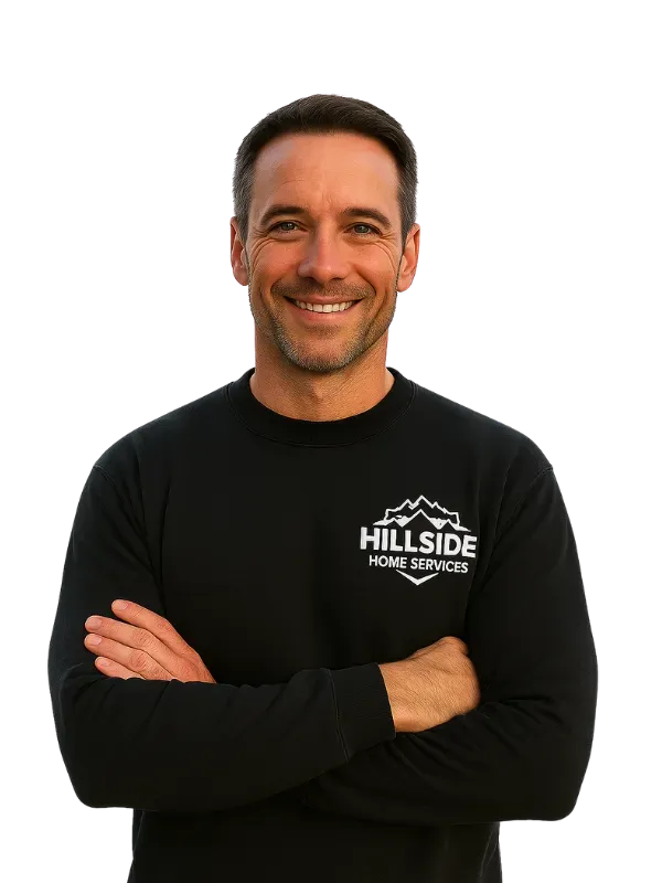 Man in black long-sleeved shirt with