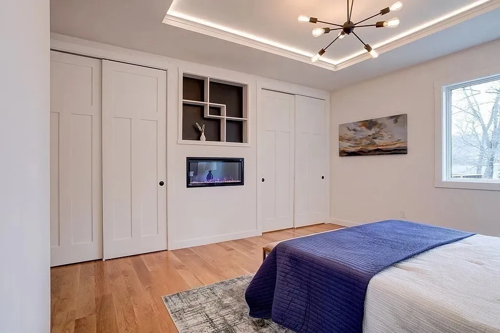 Bedroom with Fireplace
