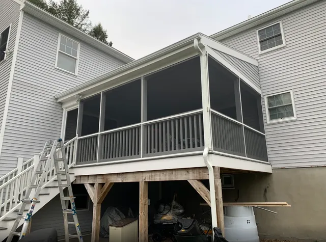 New screened porch
