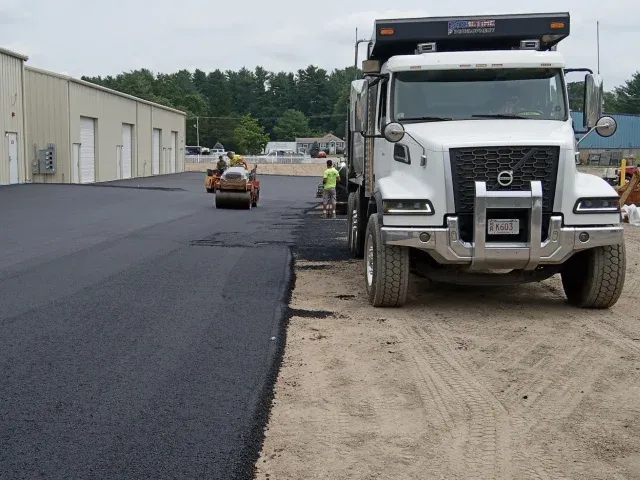 J. A. Cooper paving parking lot