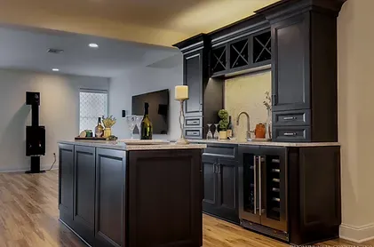 Basement Bar with Island