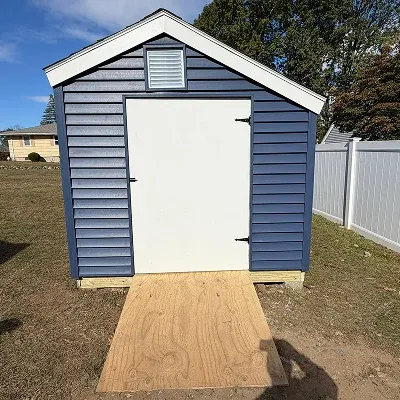 Custom-built backyard shed