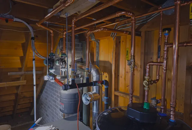 water heater pipes
