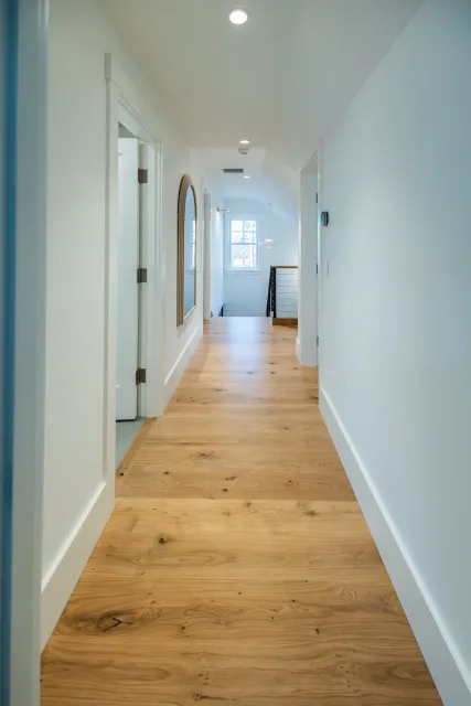 Wide-Plank Hardwood Hallway