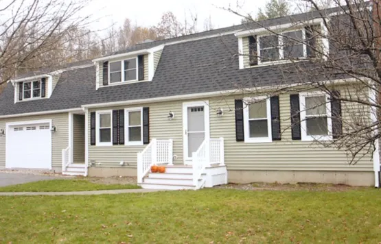 Cape with completed dormer and addition