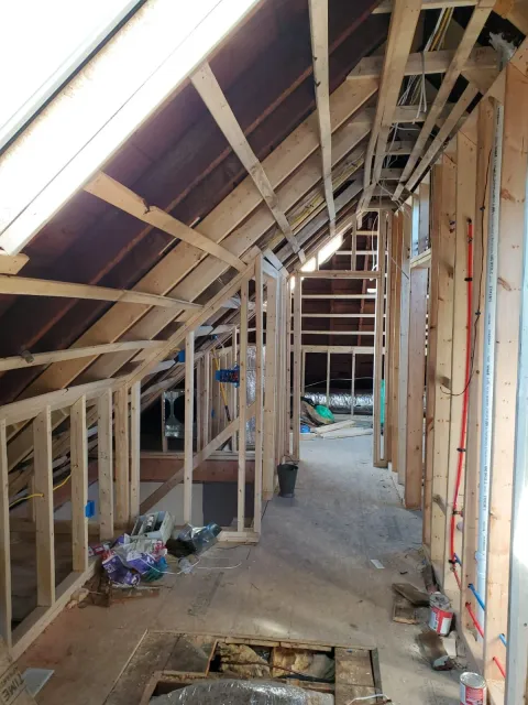 Attic living space addition