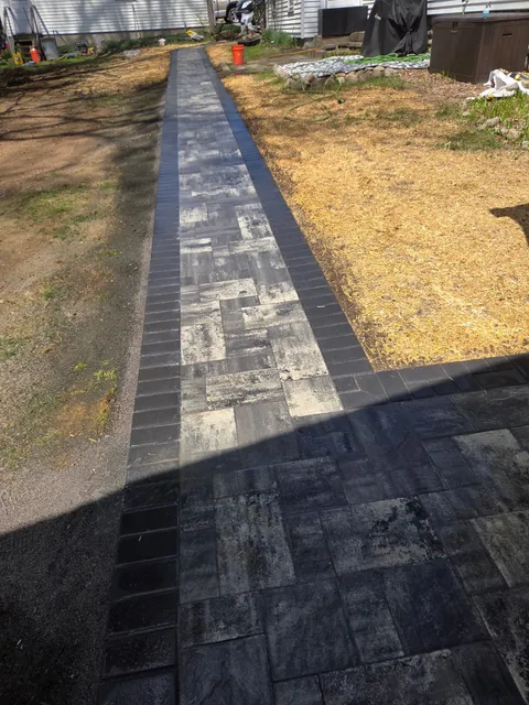 Walkway and outdoor living space
