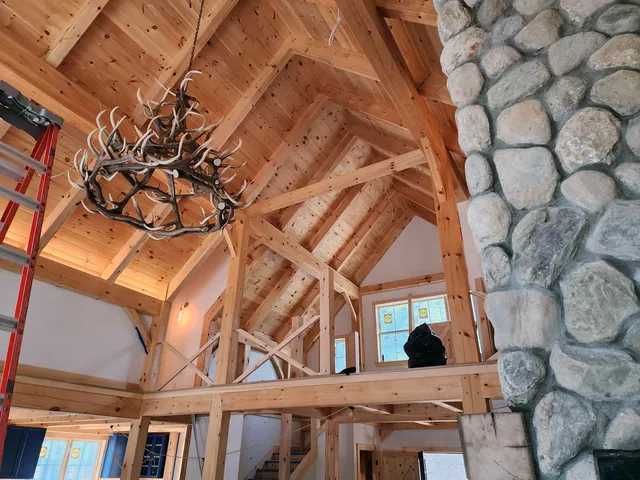 Timber frame cape with wings