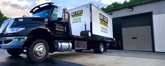 Bay State truck in parking lot