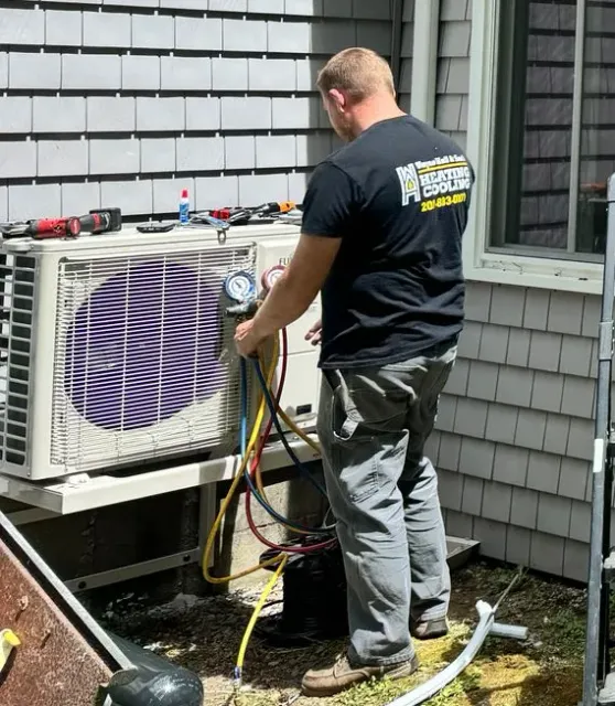 Wayne Hall's Heating Services. work photo